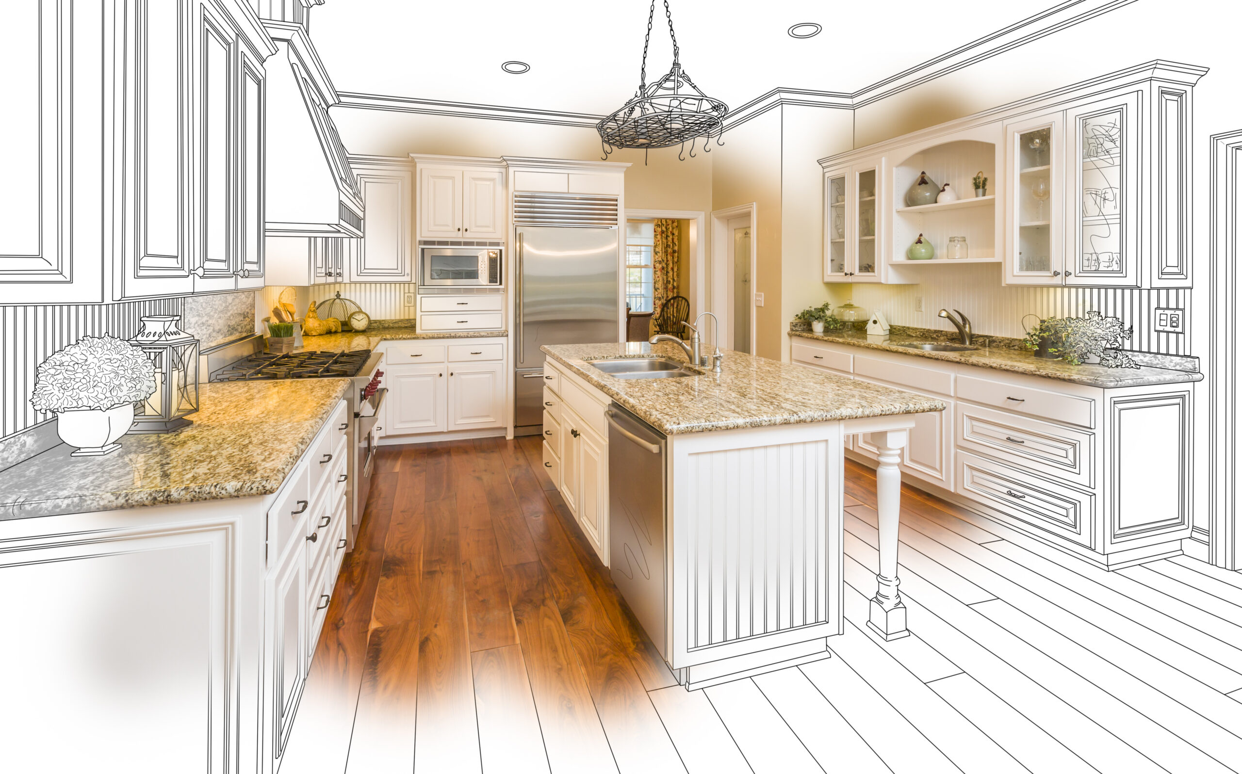 New construction kitchen design concept illustrating why buyers may need a Realtor when purchasing a new build home