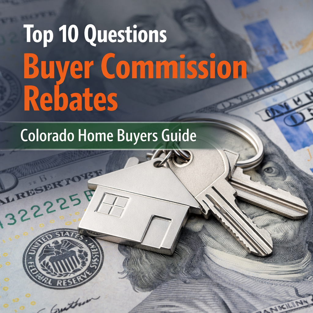 house keys on hundred dollar bills representing buyer commission rebate savings for Colorado home buyers