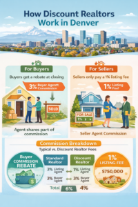how discount realtors work in denver buyer rebate and 1 percent listing fee comparison
