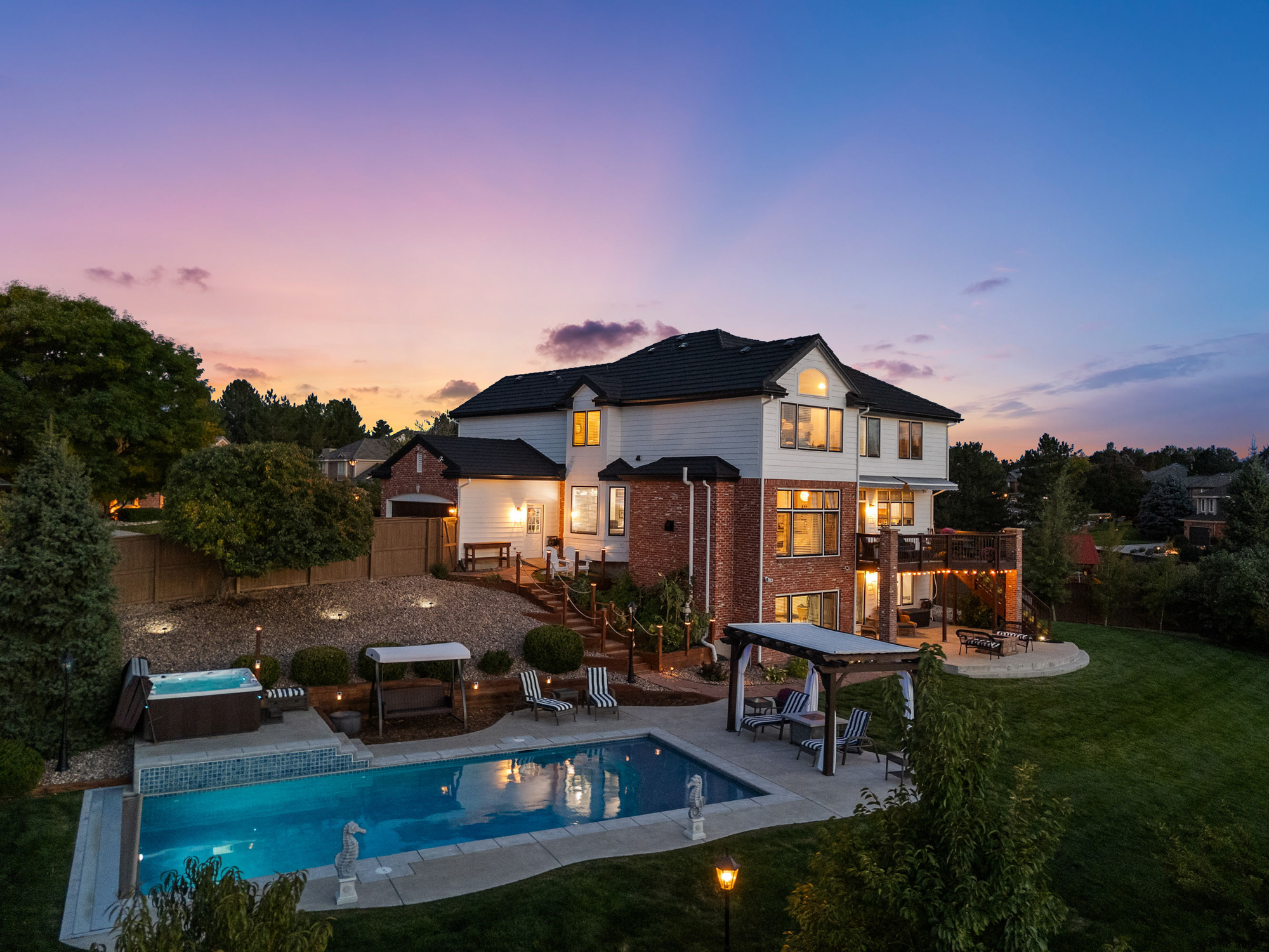 Denver luxury home with pool represented by Steve Novak EZ Agents